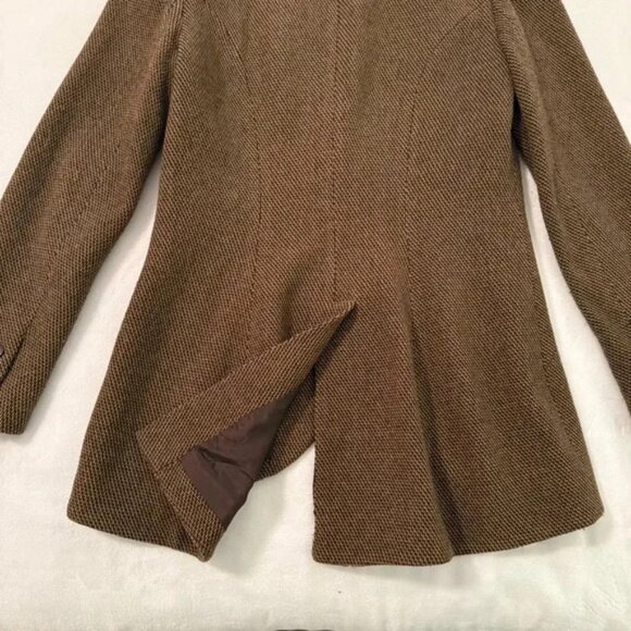 Lauren Ralph Lauren Wool Blend Herringbone Tweed Blazer Size 6 - Picture 9 of 13